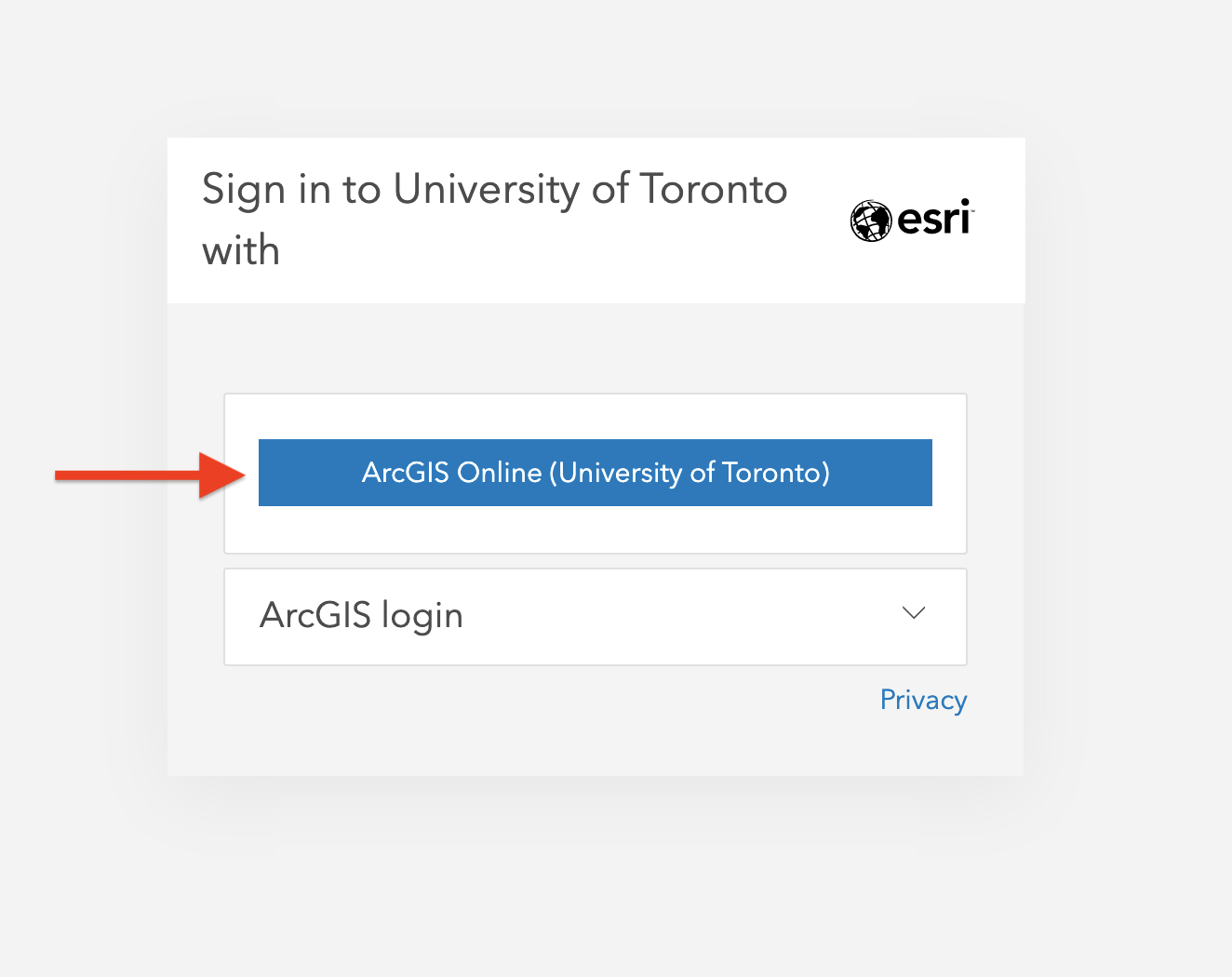 Sign in to University of Toronto with ArcGIS Online (University of Toronto)