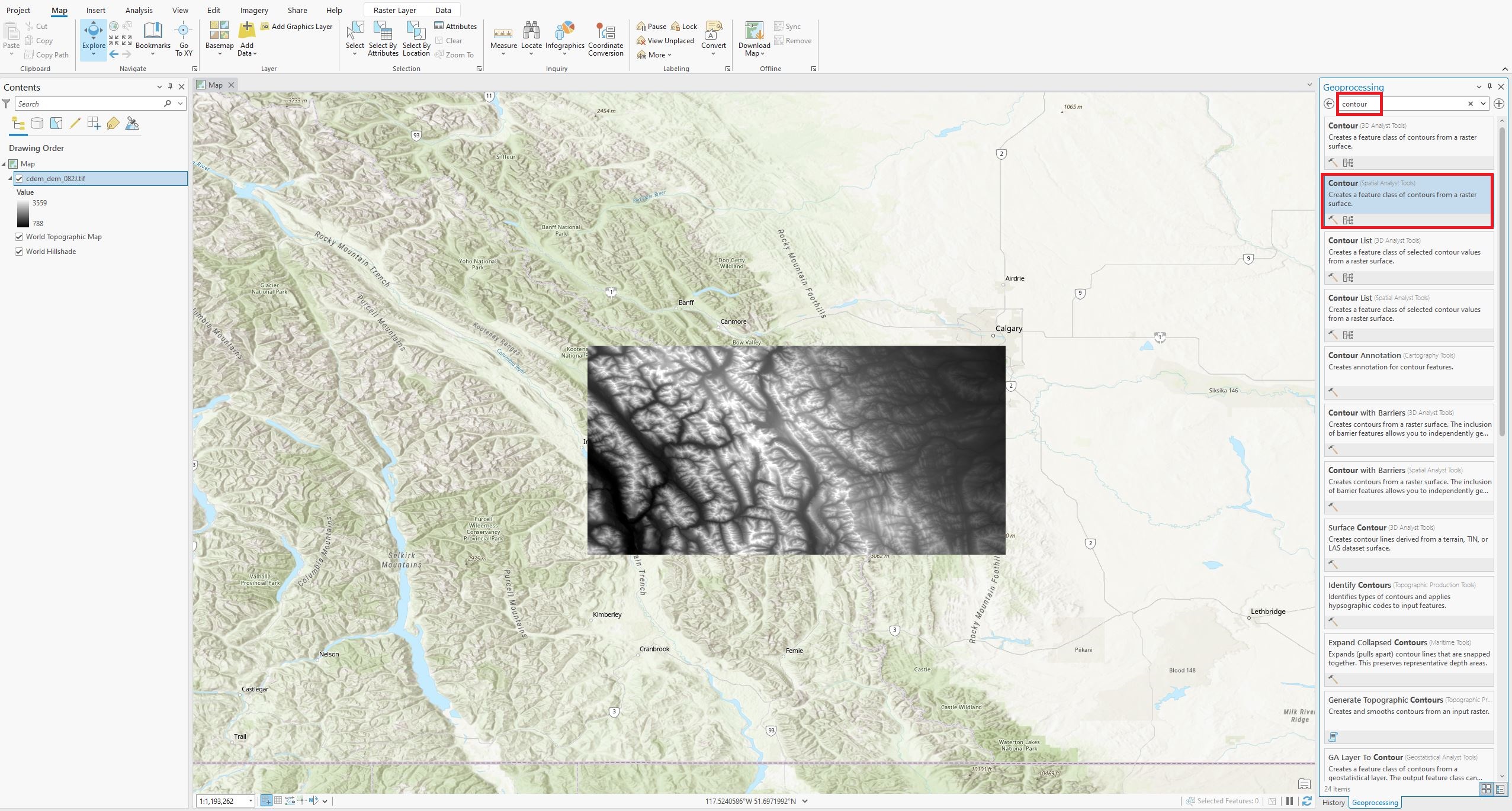 Creating contours using ArcGIS Pro | Workshops and guides from the Map ...