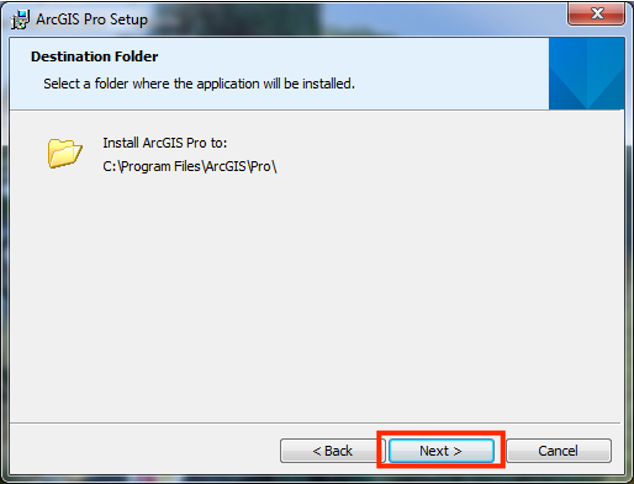 Popup with destination folder listed