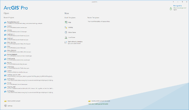 ArcGIS Pro main menu