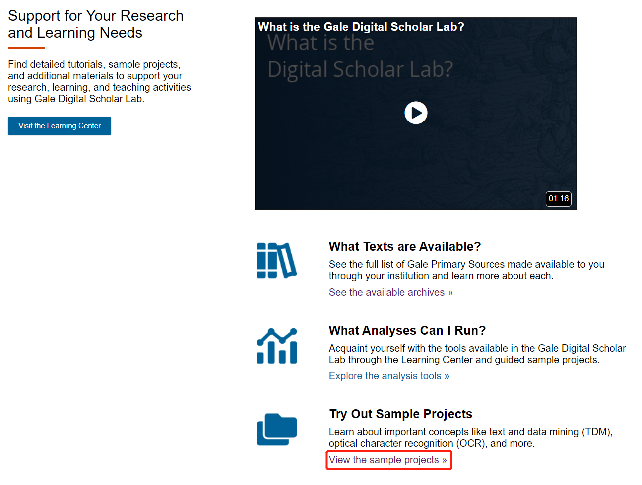 View Sample Projects