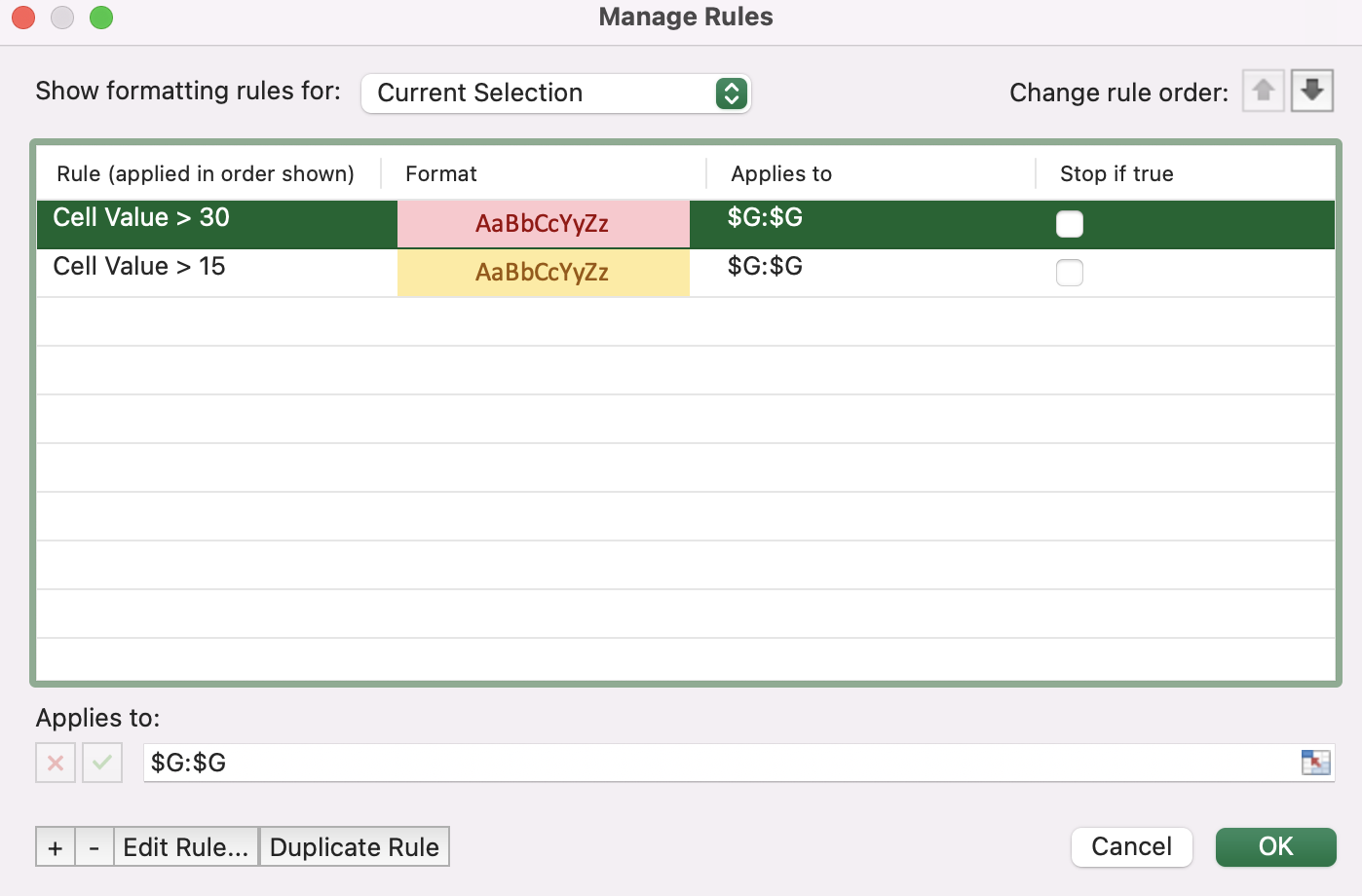 Review of the changes that have been done