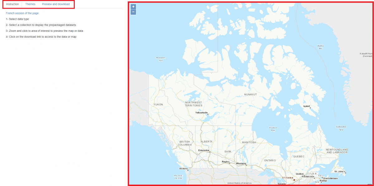Highlighting location of tabs and maps on Interface 