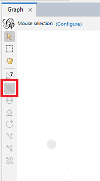The 'Painter' tool located on the left of Graph pane, highlighted.