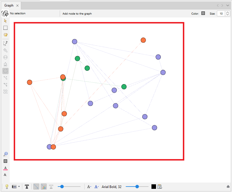 The 'Apply' button at the bottom of the 'Appearance' pane is highlighted. The resulting colour-coded graph is also displayed.