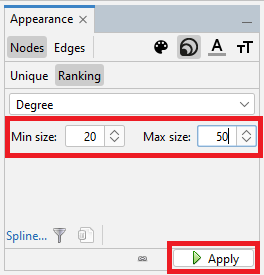 In the Appearance panel, the Apply button highlighted. 