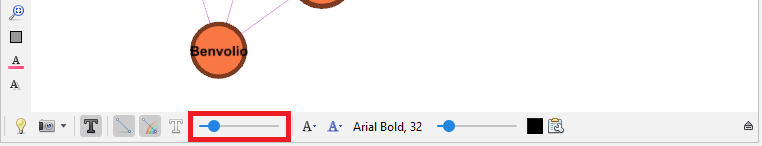 The 'Edge Weight Scale' located at the bottom of Graph pane, highlighted.