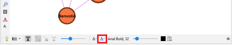 The 'Color mode' tool located at the bottom of Graph pane, highlighted.