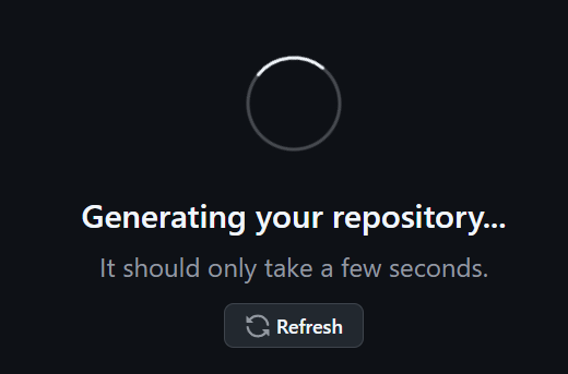 Generating your new repository
