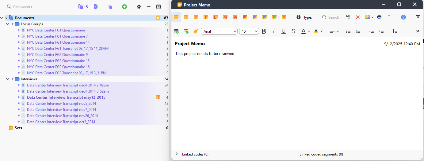 Project Memo