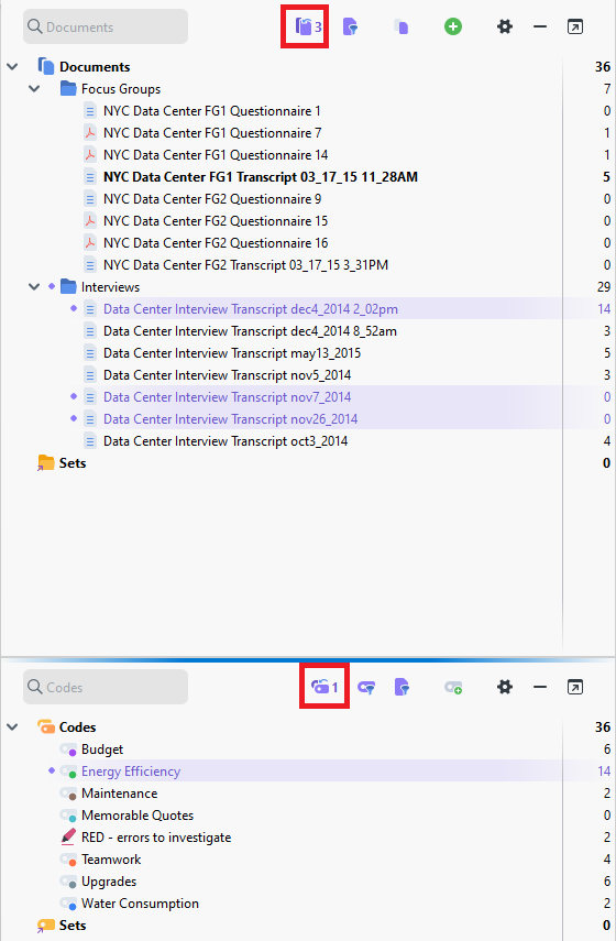 Reset Activation icons highlighted