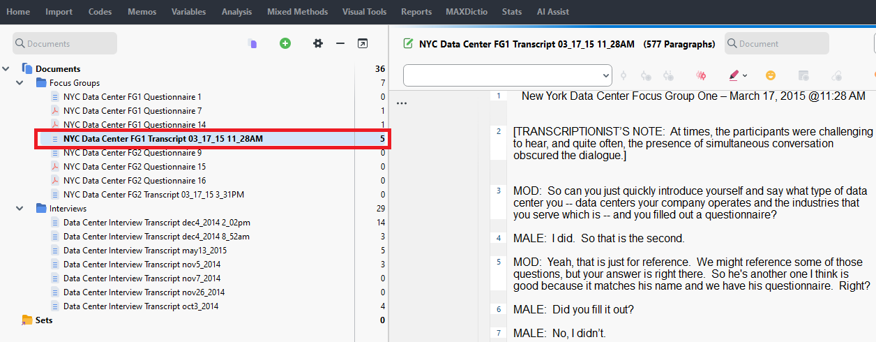 NYC Data Center FG1 Transcript highlighted