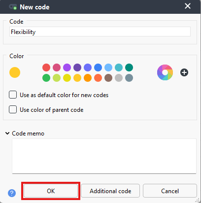 New Flexibility code