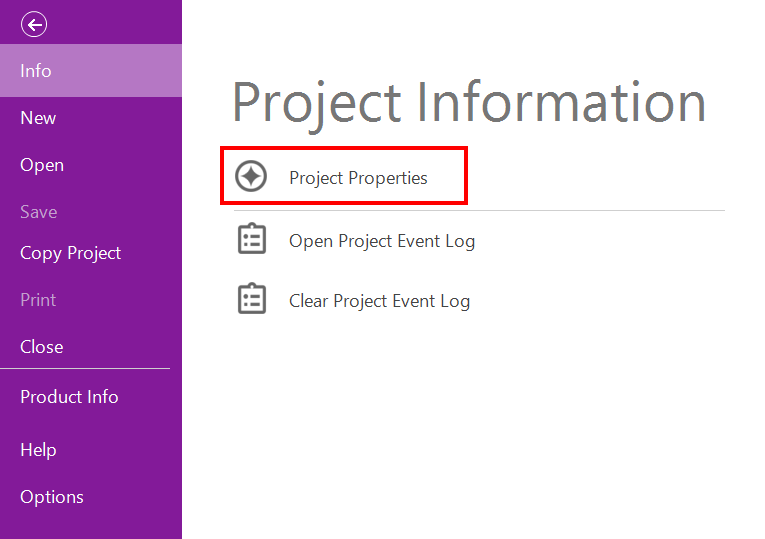 Red box around the file menu in the top ribbon.