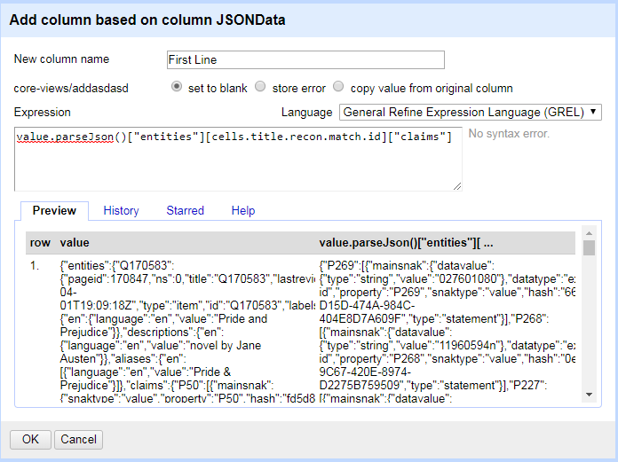 Now the JSON data only shows the data within "claims".