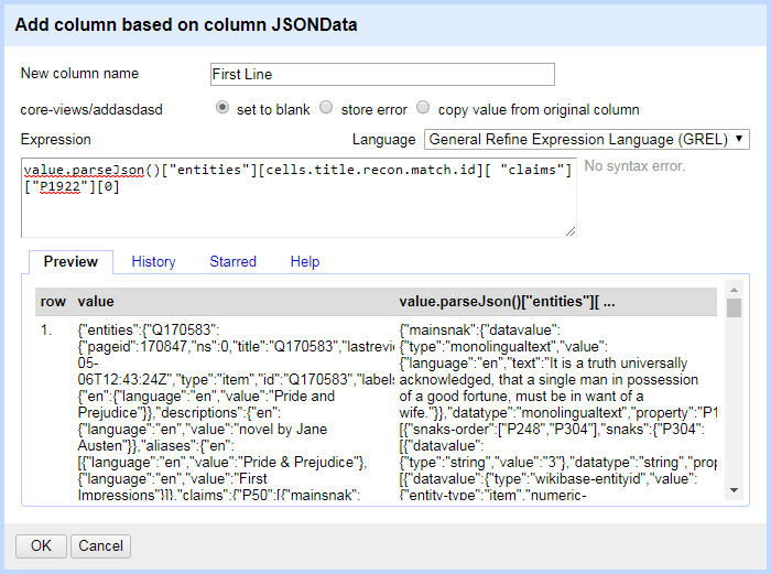 Adding [0] at the end of the expression removes the square bracket from the preview/