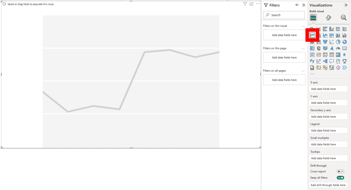 Adding a Line Chart and resizing