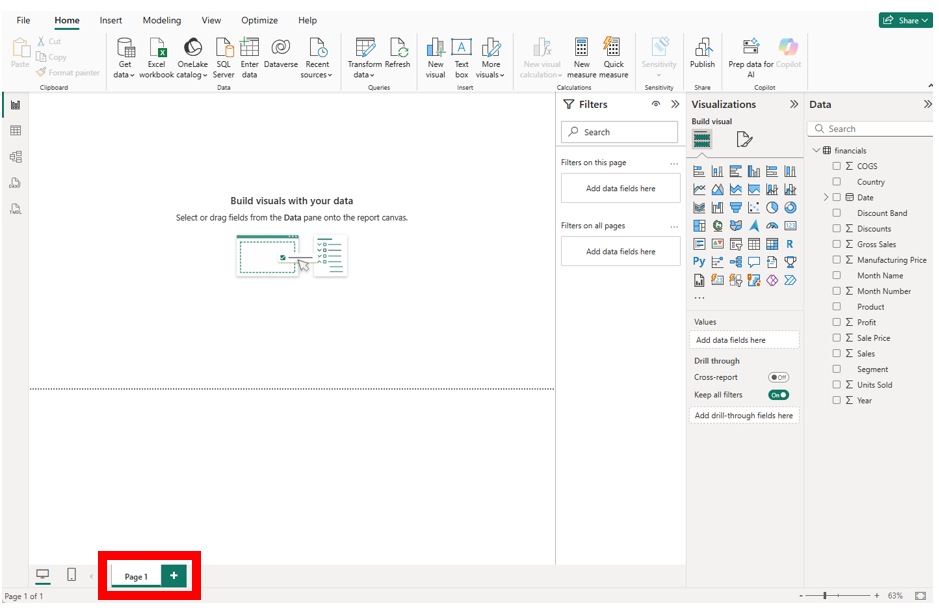 Report/Page Navigation in Power Bi