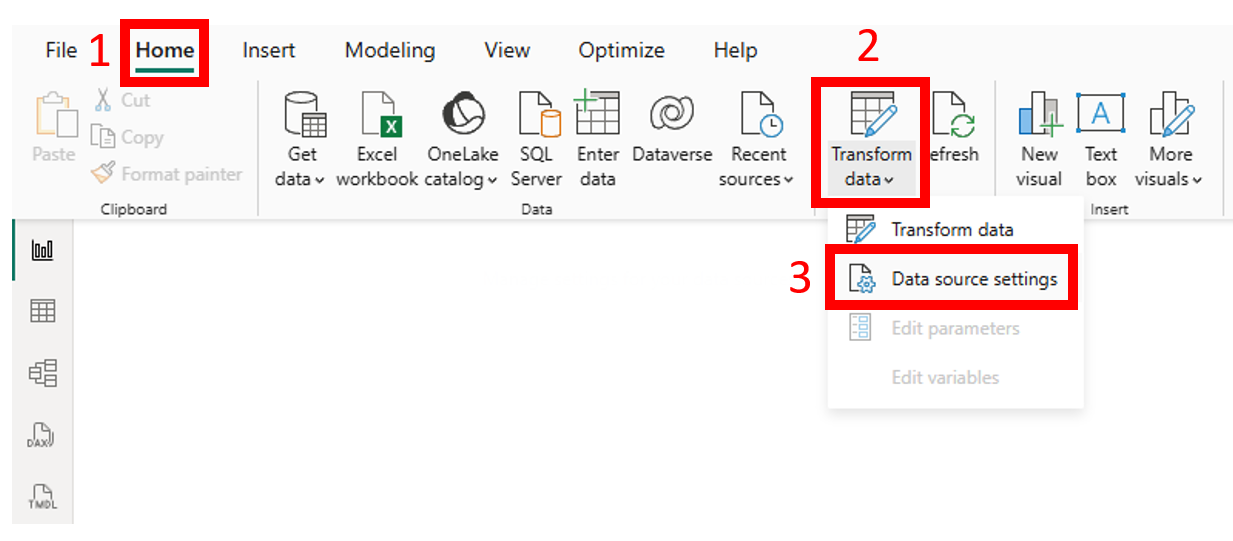 Setting a Data source (path to your data)