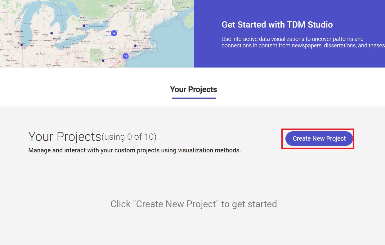 TDM Studio project page displaying project information and design features in a structured format.