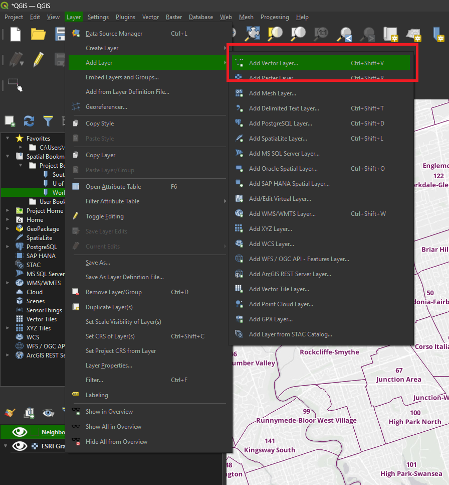 Add vector layer