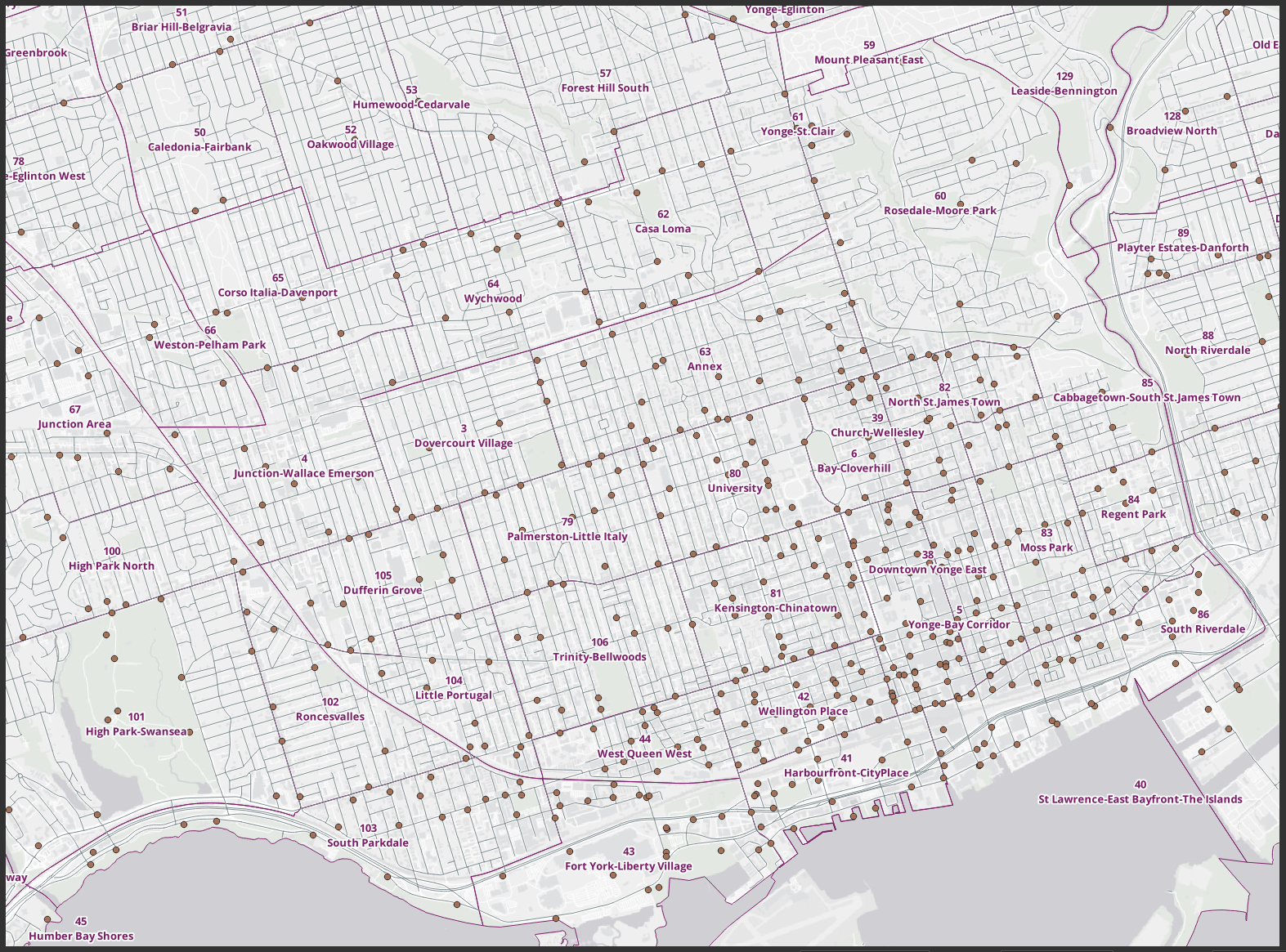 Point layer on map canvas