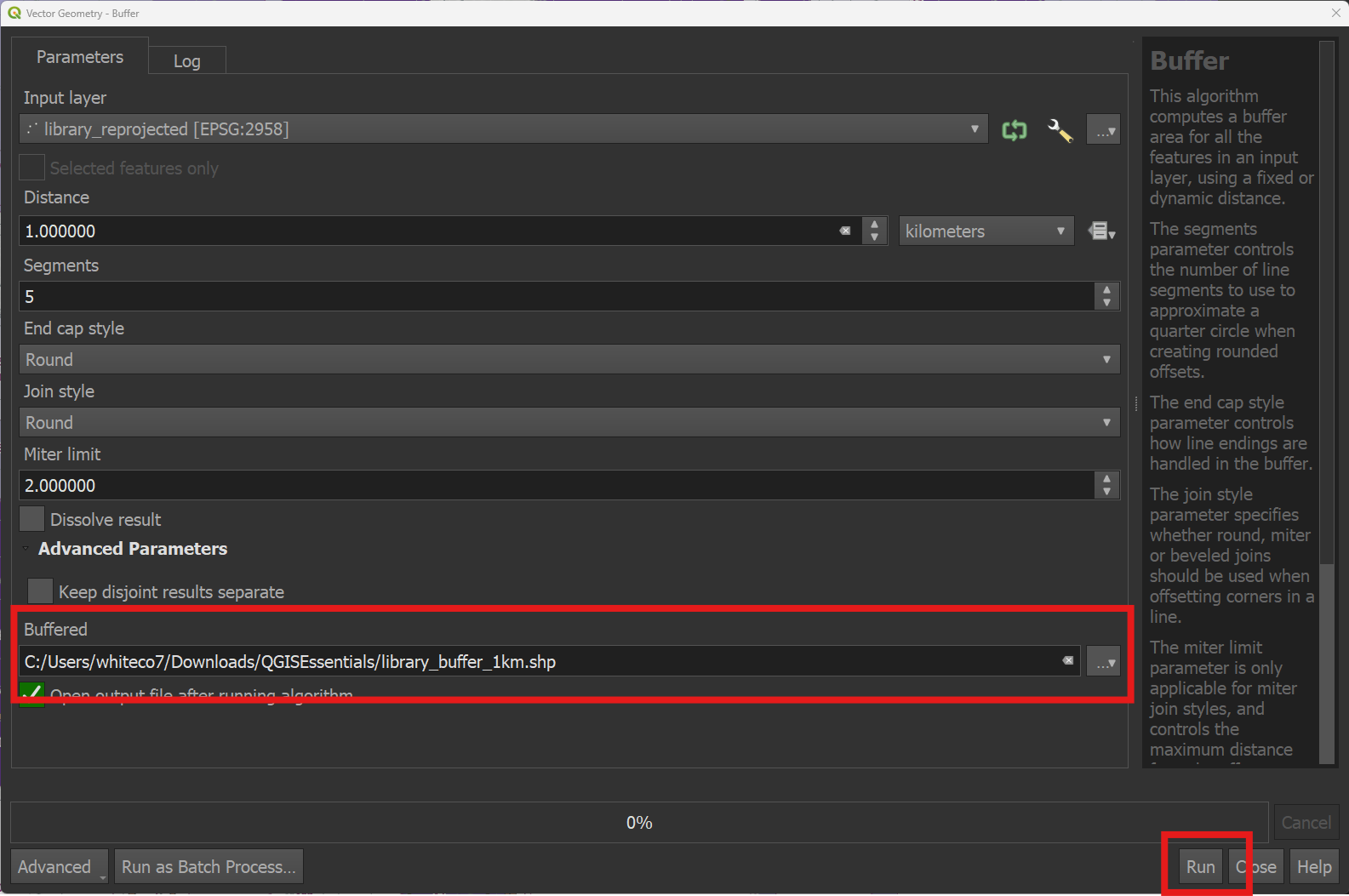 Saving output layer
