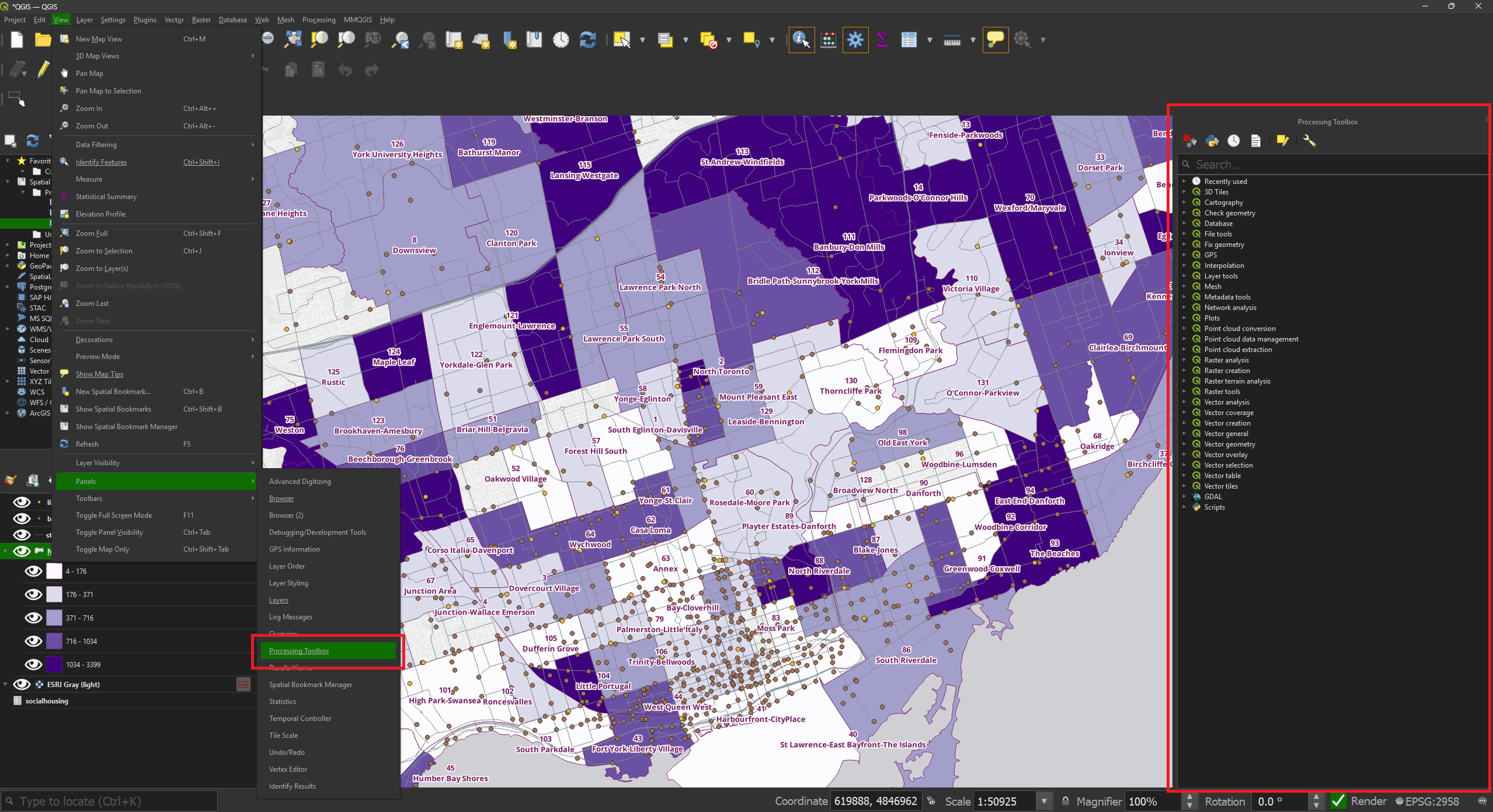 QGIS processing toolbox