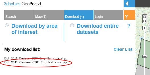 Screenshot highlighting the .zip file which is ready for download.