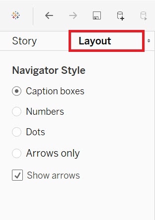 The Layout tab in the Side Bar highlighted.