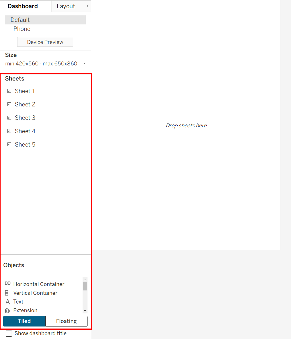 Image showing sheets and objects highlighted.