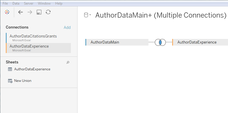 The new connection between datasets is illustrated with a small Venn Diagram