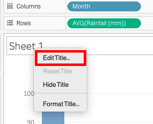 Right click on y-axis option- with Edit Title highlighted. 