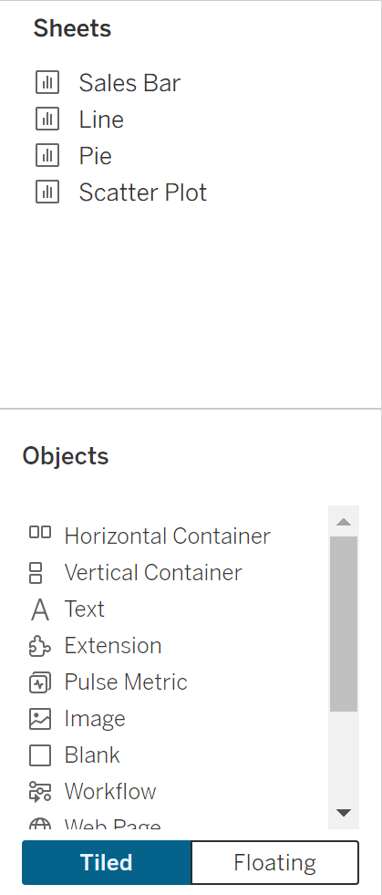 Sheets options menu shown