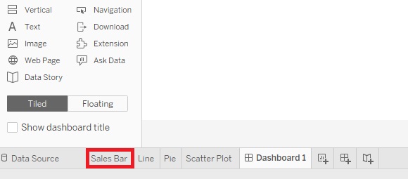 Sales Bar at the bottom is outlined with a red box